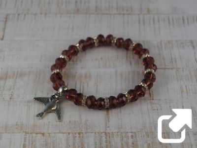 Glasschliffperlen Armbänder